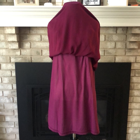 Entro Purple Lace Crest and Trim High Neck BabyDoll Dress size Small - Picture 11 of 13